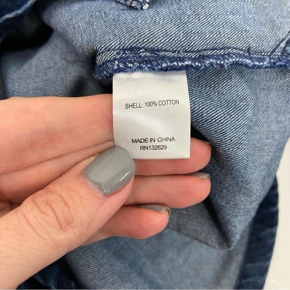 Lovers and Friends Junie Romper in Denim Blue - Picture 8 of 14